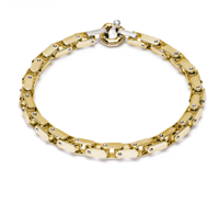 Pulsera Baraka Hombre in Oro amarillo Diamante 0.02 Ct BR211381GBLU210002 - BR211381GBLU210002